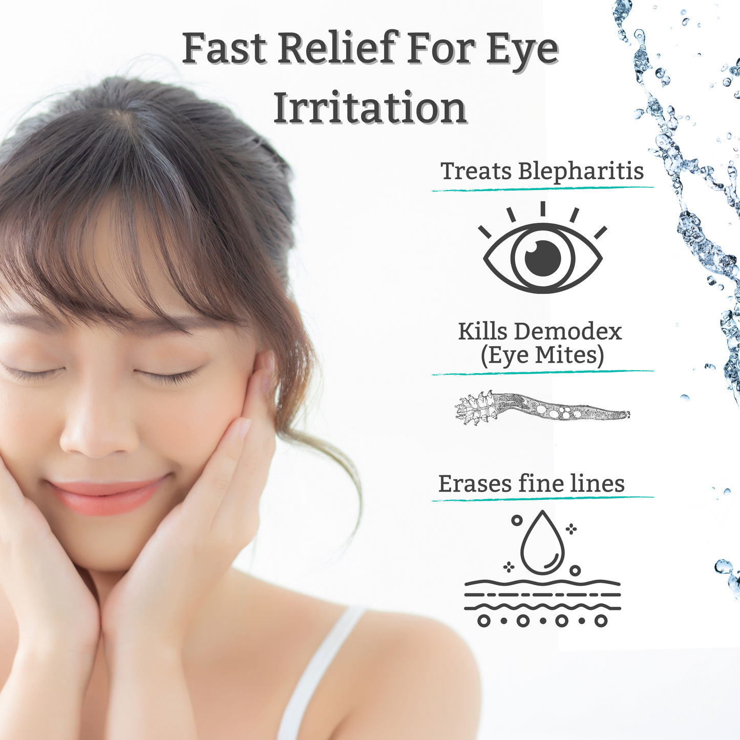 HylaWipe™ Tea Tree Eyelid Wipes image 4