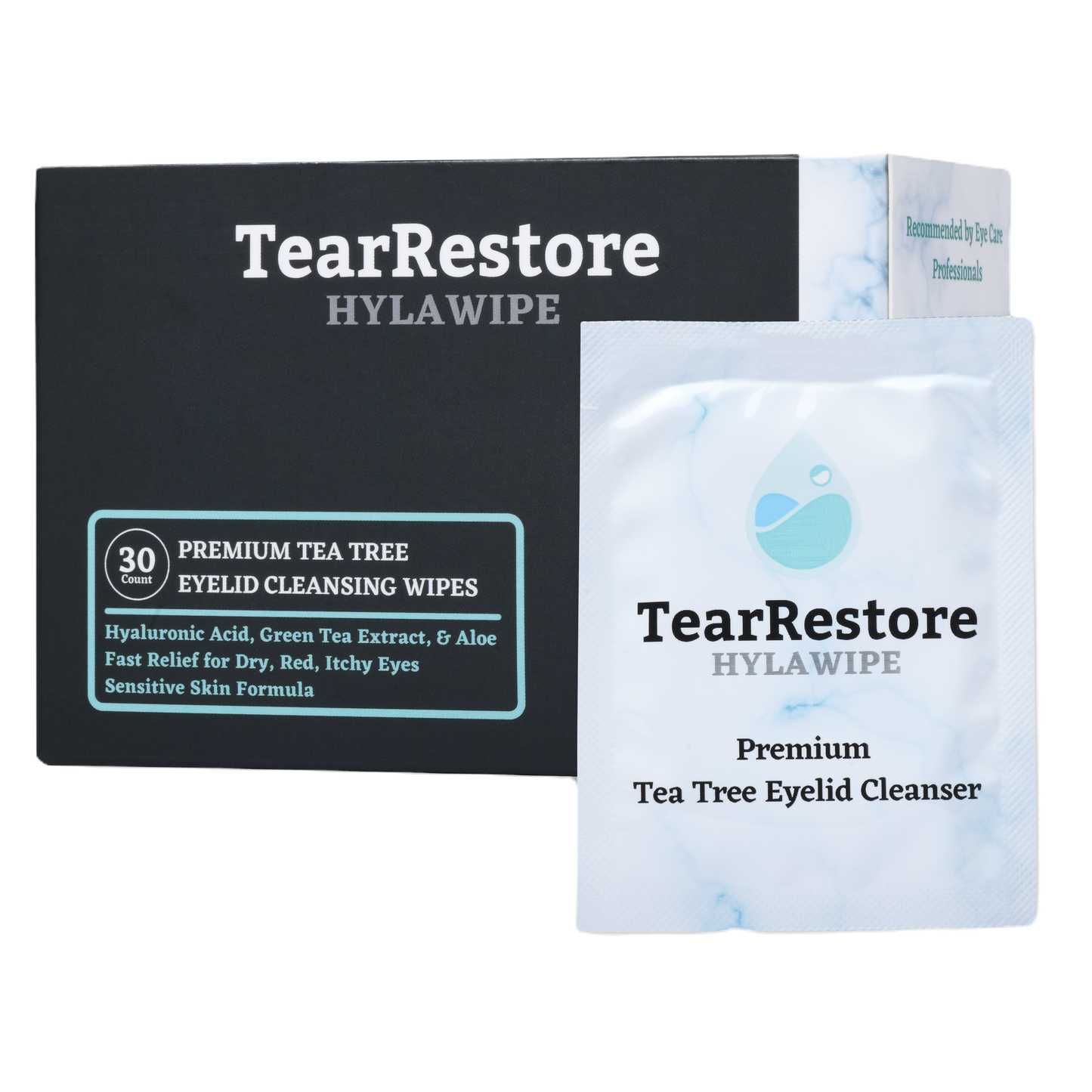 HylaWipe™ Tea Tree Eyelid Wipes image 0