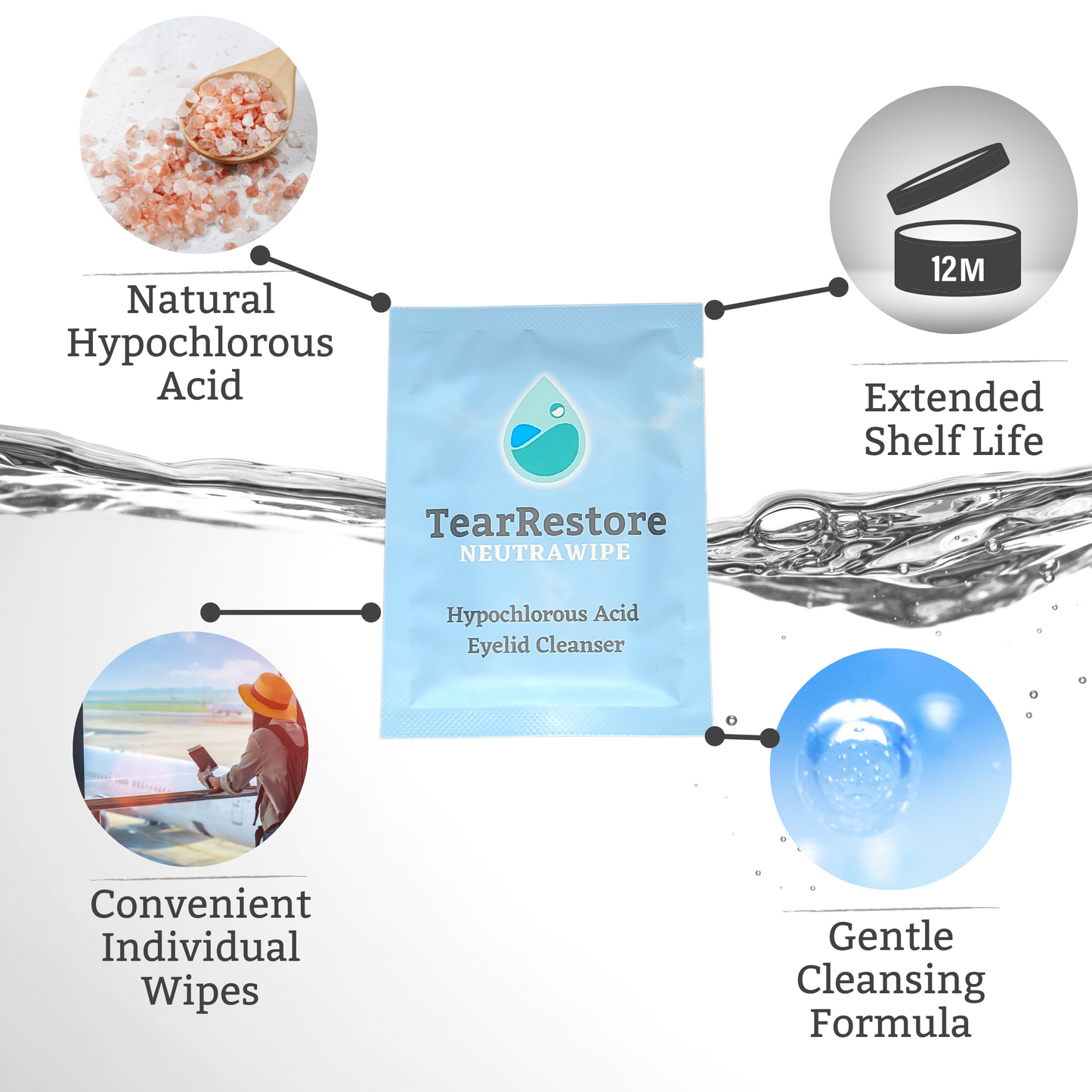 TearRestore Eyelid Wipes Sample (Limit One) image 1