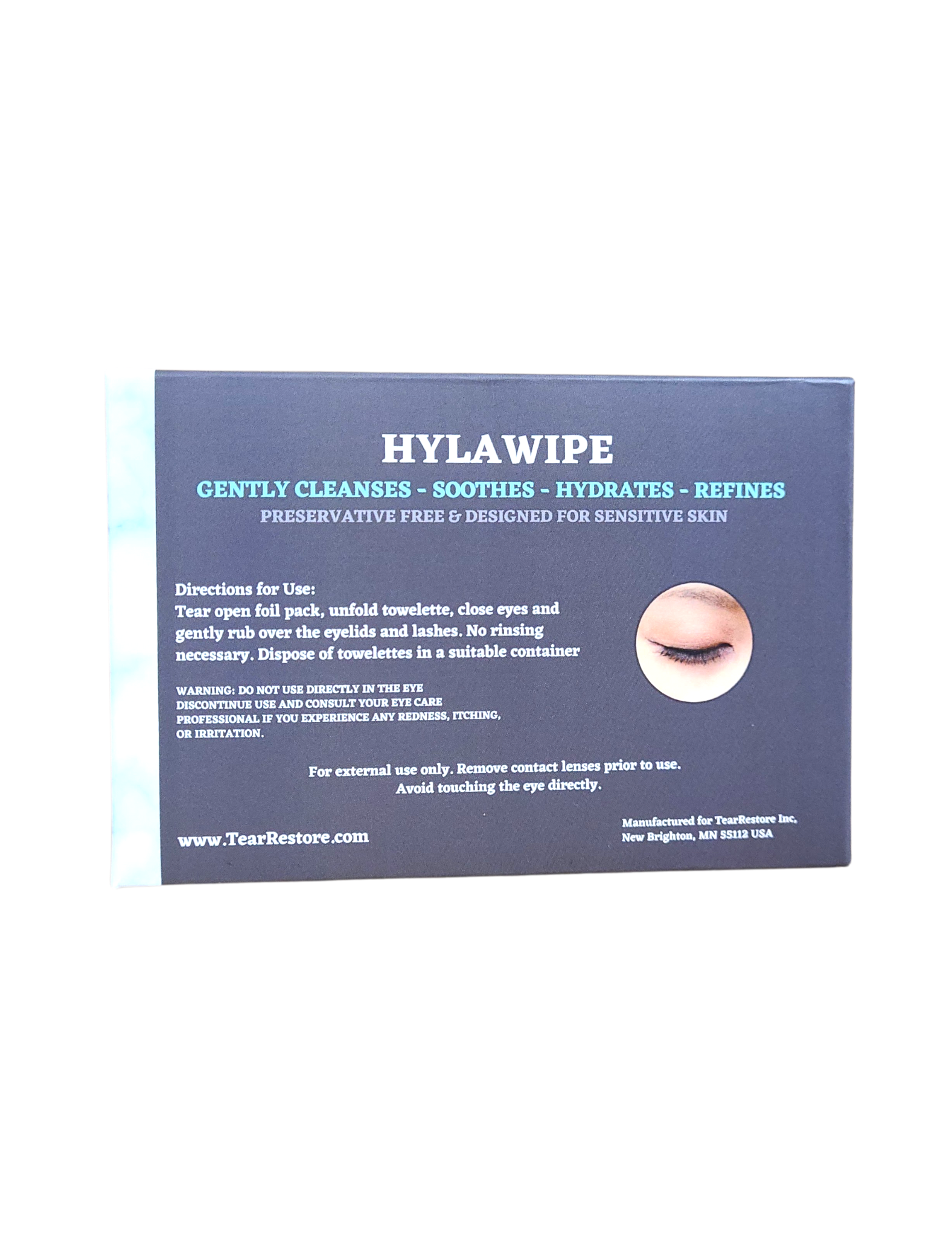 HylaWipe™  Tea Tree Eyelid Wipes image 8