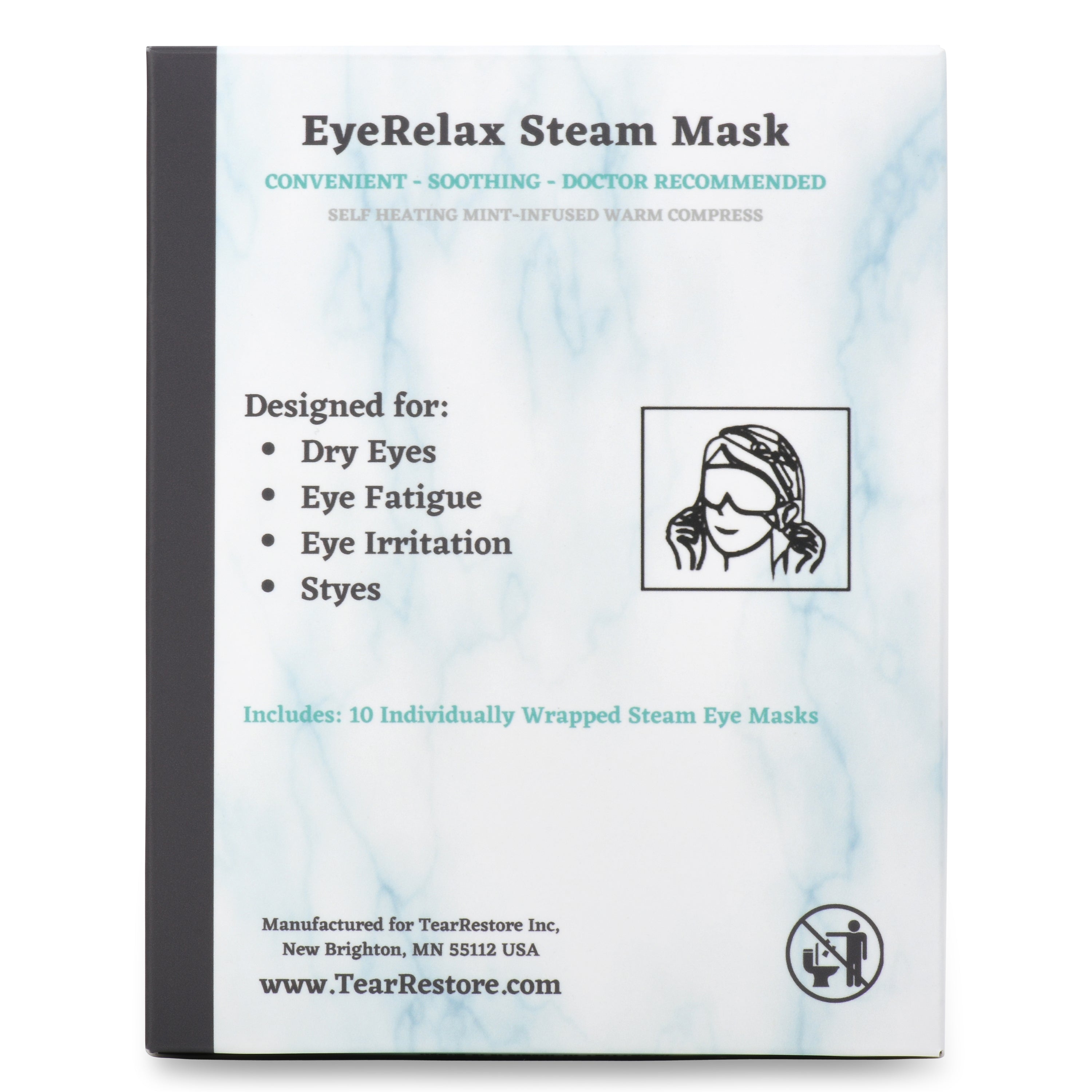 TearRestore EyeRelax Steam Mask (Set of 10)