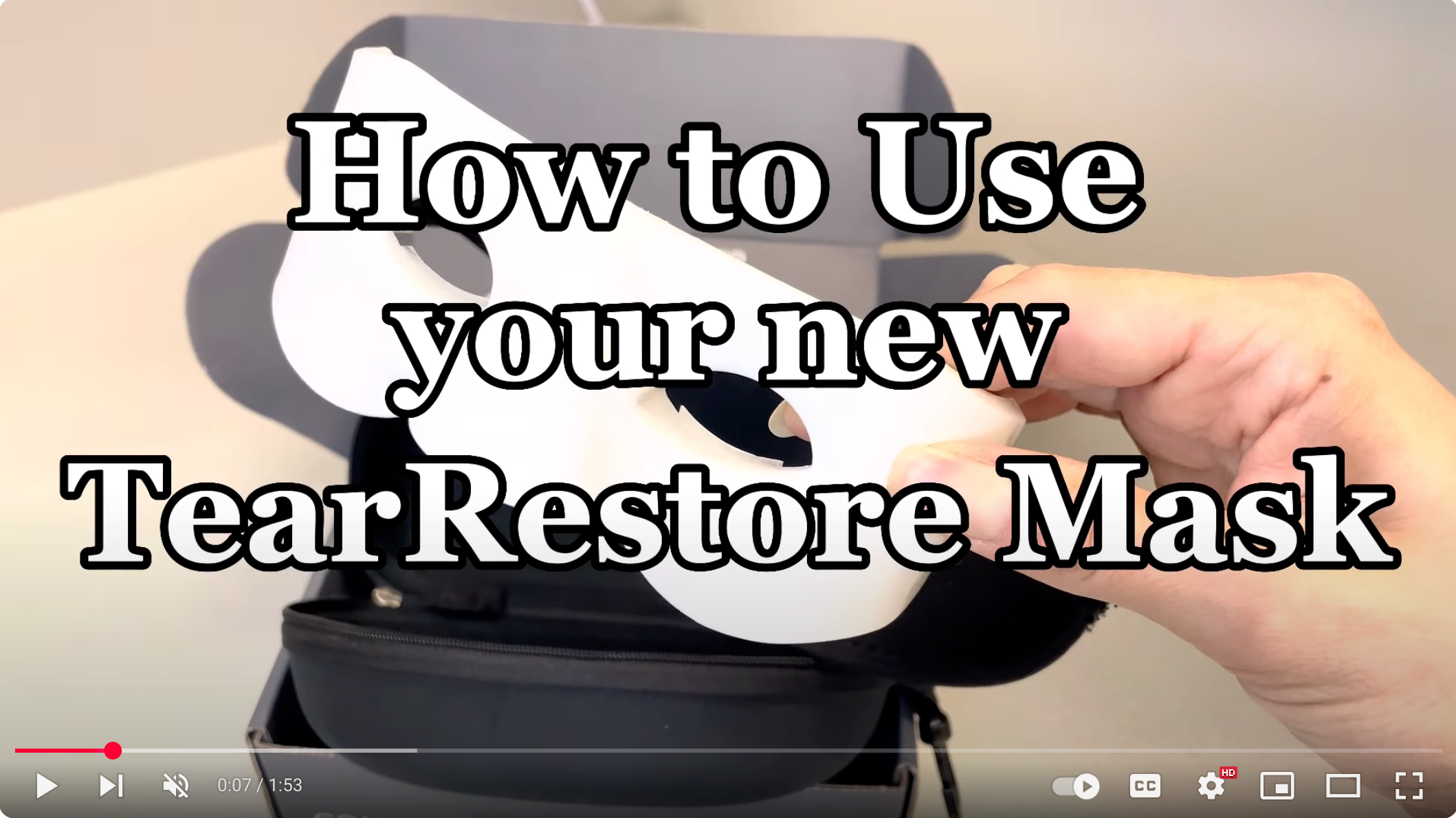 Load video: How to use your TearRestore Mask